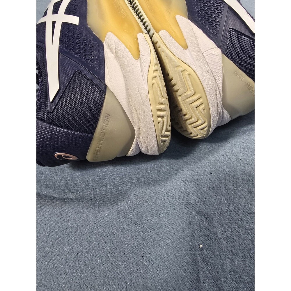 ASICS Women's Sz 7.5 GEL-Resolution 8 Tennis/Pickleball Shoes in Peacoat/White - Picture 8 of 16